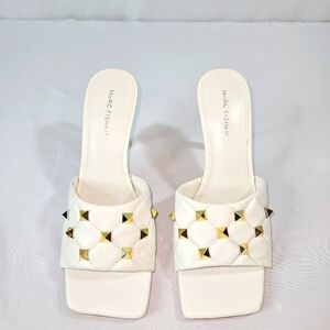 Marc Fisher Women's White Sandals/ Heels Size 9.5